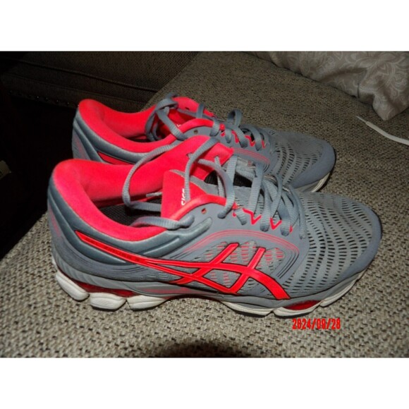 ASICS Women's GEL-CONTEND 7 Running Shoes Size 7‎  Gray Pink Athletic USED - Picture 3 of 7